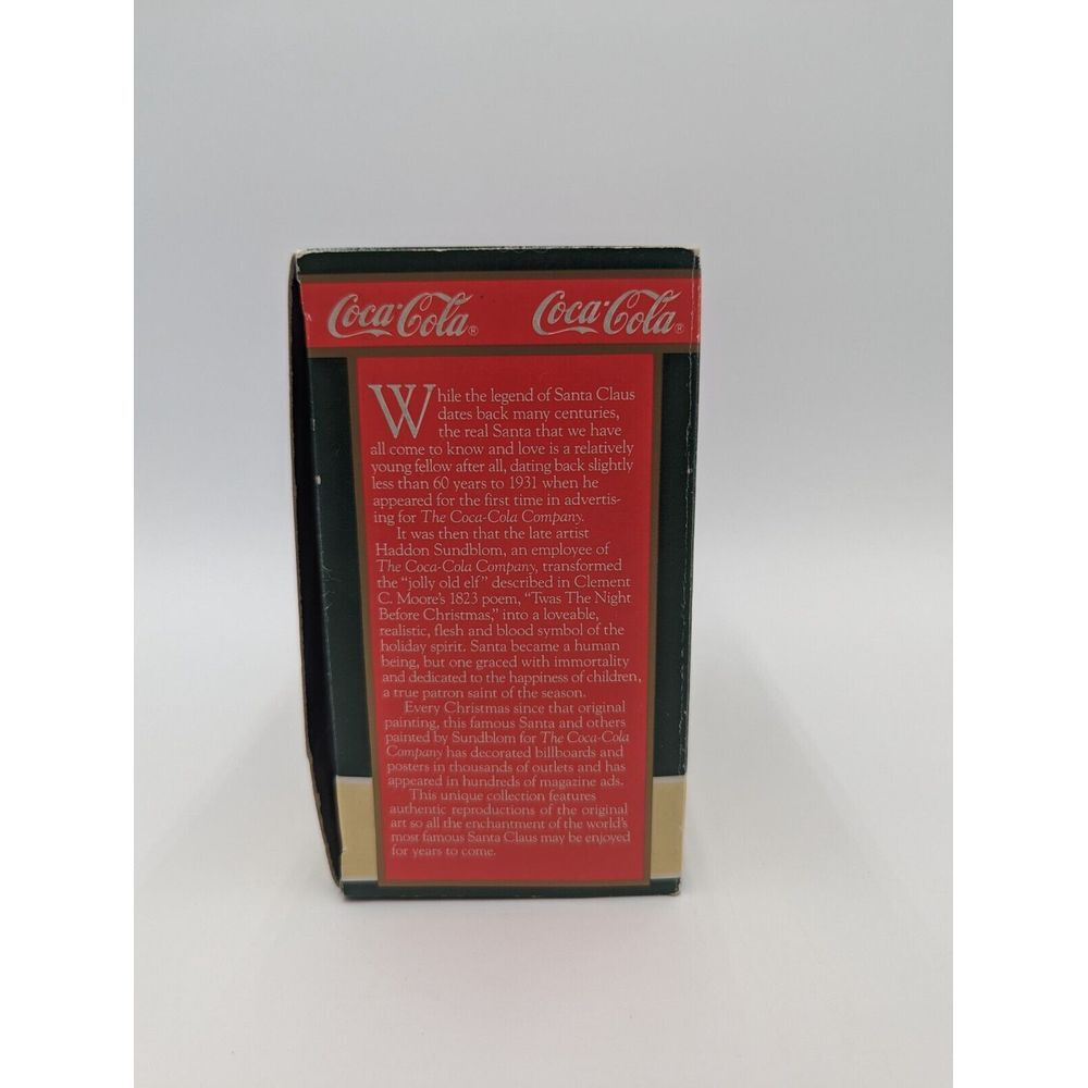 2 Coca Cola Ornament Santa Claus‎  1990 - Picture 11 of 16